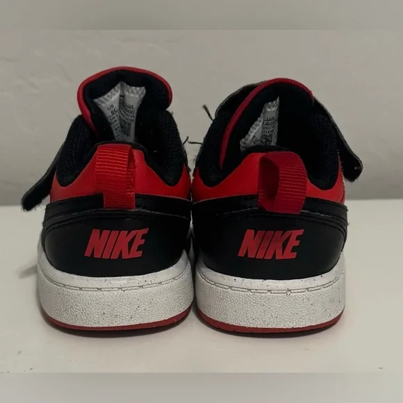 Nike Kids Black and Red Sneakers - Picture 4 of 5